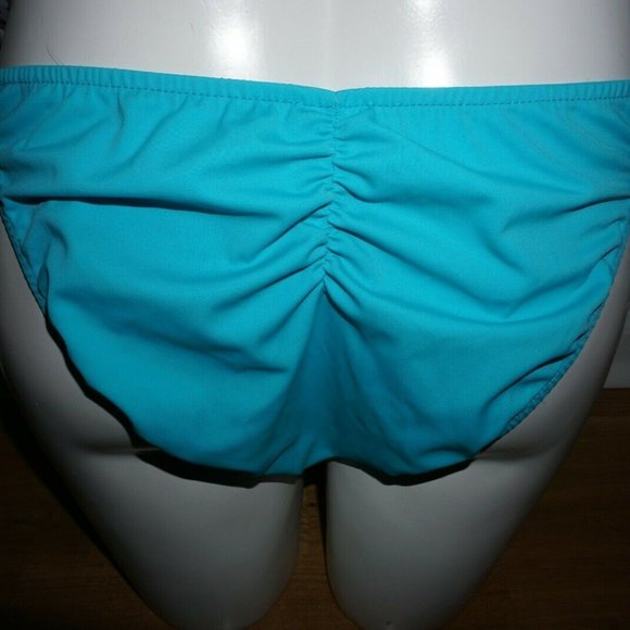 De La Mer Teal Scrunchie Back Tie Side Pant size L is NWT - Picture 3 of 5